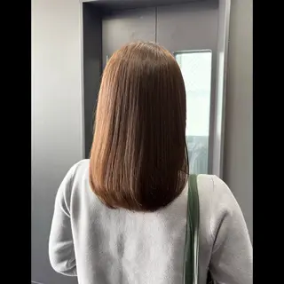 セミロング 彩名/透明感カラー/ ボブ/レイヤーカットのヘアスタイル