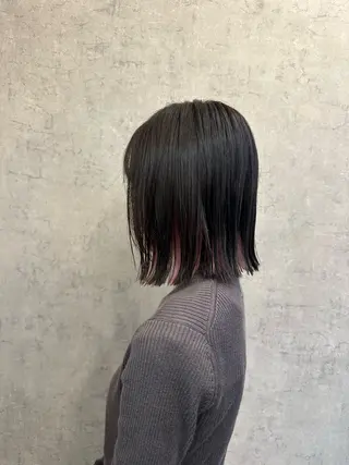 ミディアム 町田/透け感/透明感 Shibuのヘアスタイル