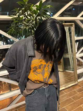 ミディアム ハイトーン/デザイン カラー/るいのヘアスタイル