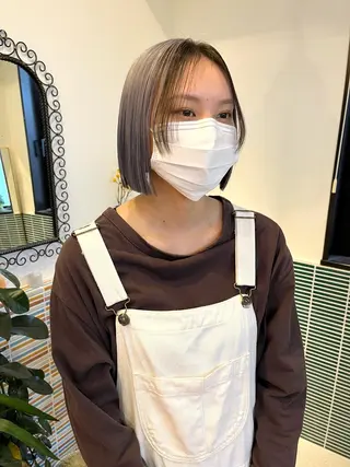 ミディアム カラー 🩷ハイトーン透明感 レイヤー🩷ユリカのヘアスタイル