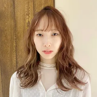 ミディアム パーマ 髙木美緒🌿 レイヤー/アレンジのヘアスタイル