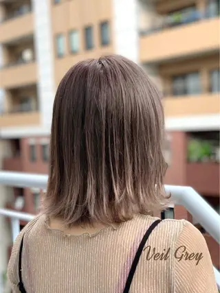 ミディアム カラー エクリ麻布十番店所属・髪質改善/ 縮毛矯正/相原聡のヘアスタイル