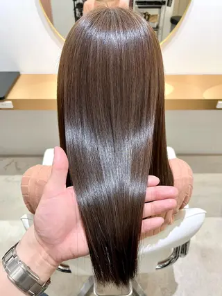 ロング LAGRECE大阪梅田店所属・美髪矯正・髪質改善 【中村吉孝】のヘアスタイル