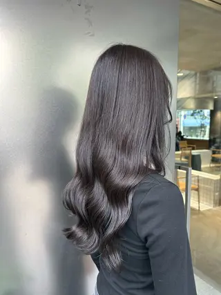 ロング カラー 馬場 菜乃夏のヘアスタイル