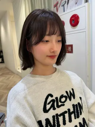 ショート 小顔レイヤー/ ベージュ🤍Rieのヘアスタイル