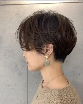 ショート ハイライトカラー メンズカット/杉山誠のヘアスタイル