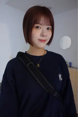 ミディアム カラー sakura🌸 レイヤー/韓国ヘアのヘアスタイル