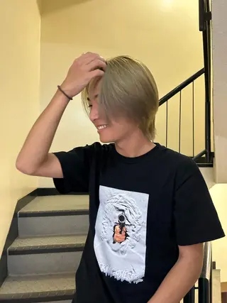 ショート カラー メンズ ☕️結【suii.】 ボブ/ヘアセット☕️のヘアスタイル