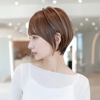 ショート カラー 渋谷ボブ/レイヤー ボブ田中航平のヘアスタイル