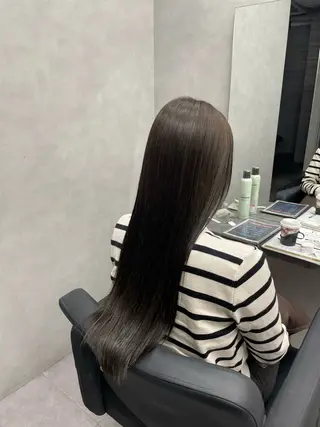 ロング カラー 渡辺春衣 ♡デザインカラーのヘアスタイル
