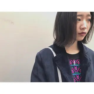 ミディアム カラー 日々所属・谷 大地のヘアスタイル