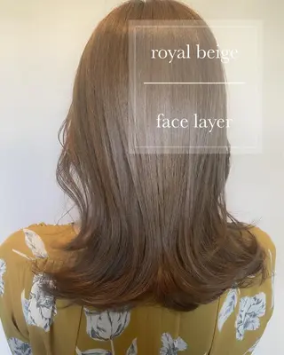 セミロング カラー ヘアアレンジ topstylist 芳賀みなみのヘアスタイル