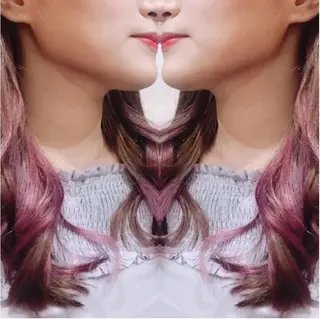 ロング カラー チビ編み込みエクステ シールEXどぅ〜すのヘアスタイル