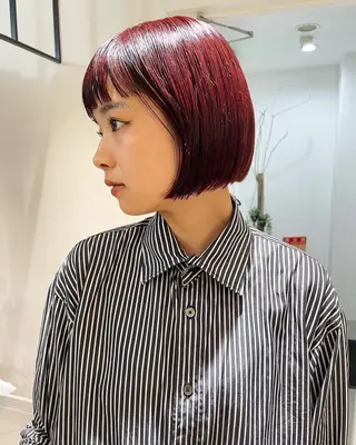 ショート カラー BoomBOX所属・HIBIKI/原宿 ハッシュカット🪄のヘアスタイル
