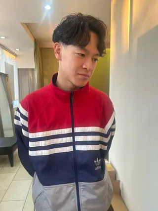 ショート パーマ 似合わせパーマ/ メンズパーマ/しゅうのヘアスタイル