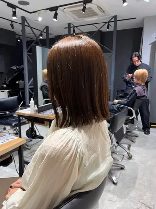 ミディアム カラー NYLON.所属・ブリーチ/縮毛矯正 ❤️‍🔥シンノスケのヘアスタイル