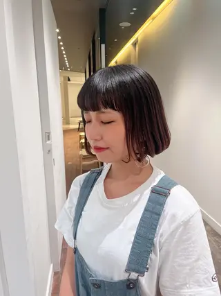 ショート マンツーマン 縮毛矯正/マユコのヘアスタイル