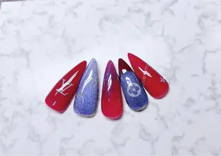 ネイル H3 Nail Tsuki🦋💙のネイルデザイン