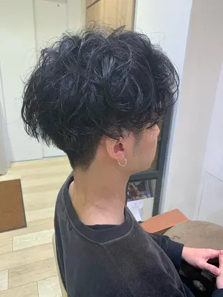 ショート パーマ メンズ Vir by browのヘアスタイル