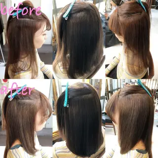 ロング パーマ ブリーチ縮毛矯正/ デサキ ショウヘイのヘアスタイル