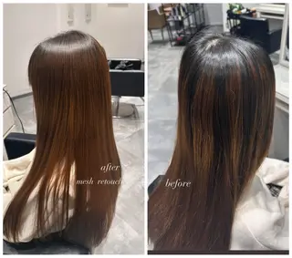 カラー 白岩 君予のヘアスタイル