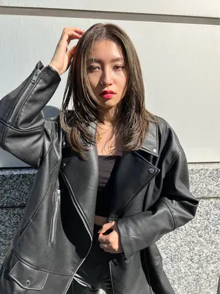 セミロング 【ロングウルフカット 姫カット】伊藤裕哉のヘアスタイル