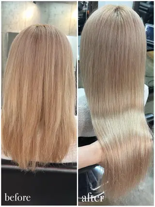 ロング エクステ💕カラー エリア最安値💕のヘアスタイル