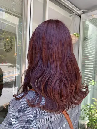 セミロング カラー fio マナミのヘアスタイル