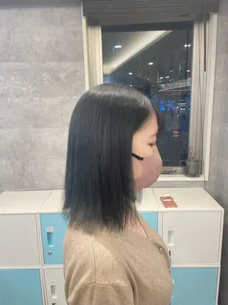 ミディアム ♡似合わせハイトーン ♡maiのヘアスタイル