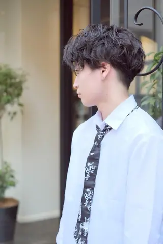 ミディアム メンズ カラー beauty beast前田店のヘアスタイル