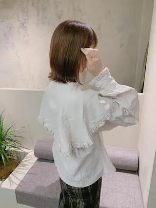 ミディアム カラー yupi🐈‍⬛ レイヤー/パーマのヘアスタイル