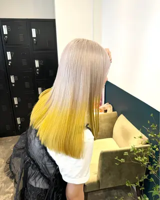 ロング カラー 聖斗 /ハイトーン/パーマのヘアスタイル