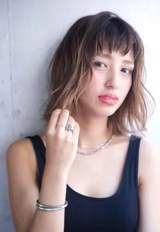 ミディアム 店長 茂野聖史のヘアスタイル