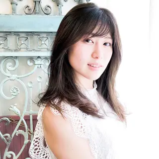 セミロング カラー パーマ ヘアアレンジ 表参道Lise おおいしおりのヘアスタイル