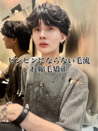 カラー ヘアアレンジ メンズ 美髪矯正🫧/ 吉田こうすけのヘアスタイル