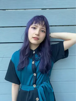 ロング カラー 髙橋 優菜のヘアスタイル