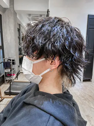 ショート パーマ メンズ amie高崎所属・高崎メンズパーマ 髪質改善TAKEのヘアスタイル
