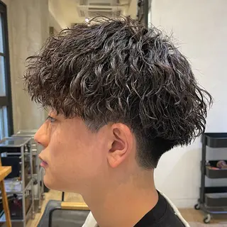 ショート パーマ メンズ amie高崎所属・高崎メンズパーマ 髪質改善TAKEのヘアスタイル