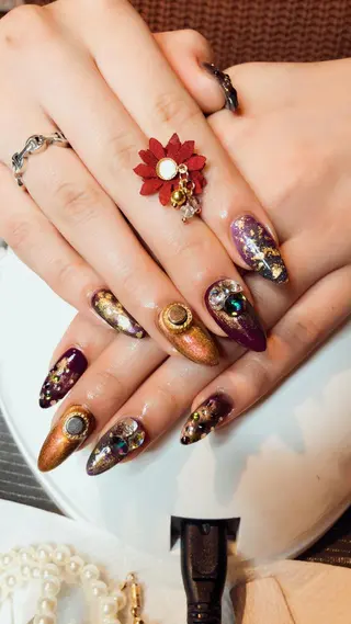 ロング ネイル 長さ出し専門 nynaのネイルデザイン