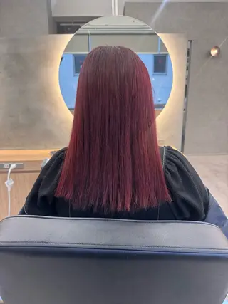 セミロング 大人可愛い韓国ヘア 🩵miyu✨️のヘアスタイル