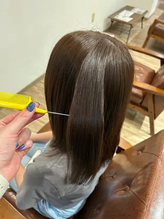 ミディアム 齋藤 未夢のヘアスタイル