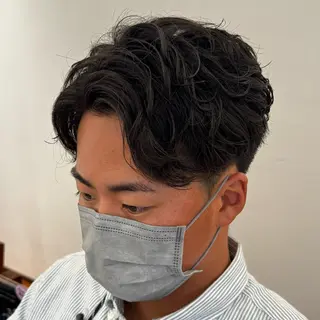 ショート パーマ メンズ 吉田 新平のヘアスタイル