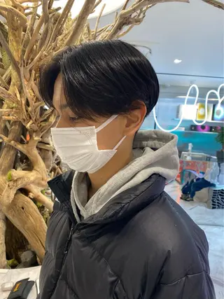 ショート カラー メンズ mai🤍縮毛酸性ス トレート/アイリストのヘアスタイル