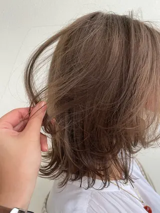 ミディアム ダメージレス◎東区/ 艶カラー💫/斉藤拓のヘアスタイル