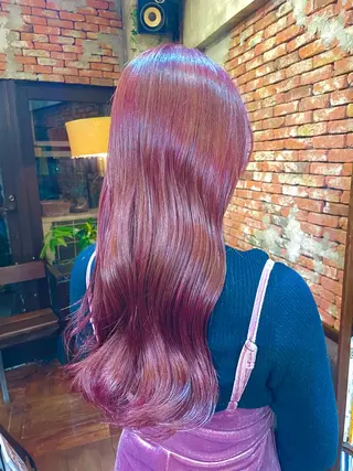 ロング カラー 片野 心愛のヘアスタイル