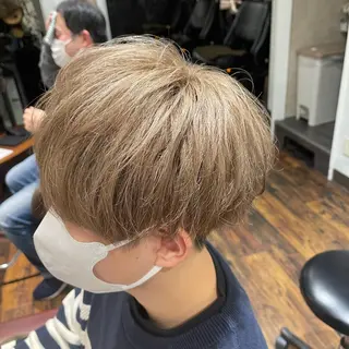 ショート カラー メンズ 渡部翔【蕨】髪質改善 ➕透明感カラー✨のヘアスタイル