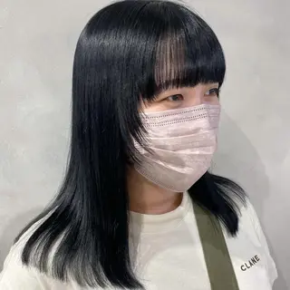 セミロング カラー デザインカラー/パー マ🦖外岡咲希🦖のヘアスタイル