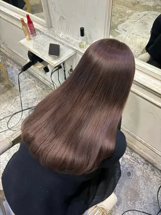 ロング カラー 柔らかブリーチ 🤎YUKAのヘアスタイル