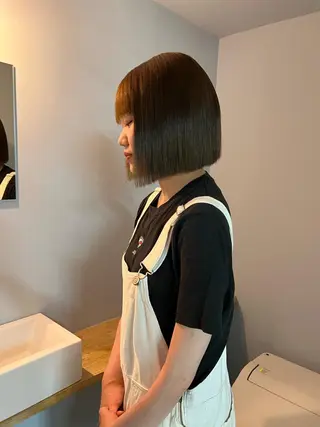 ミディアム 舟橋耀/ブリーチカラ ー/レイヤーカットのヘアスタイル