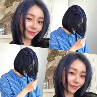 ショート カラー パーマ&ブリーチ /飯牟田/GEAR.のヘアスタイル